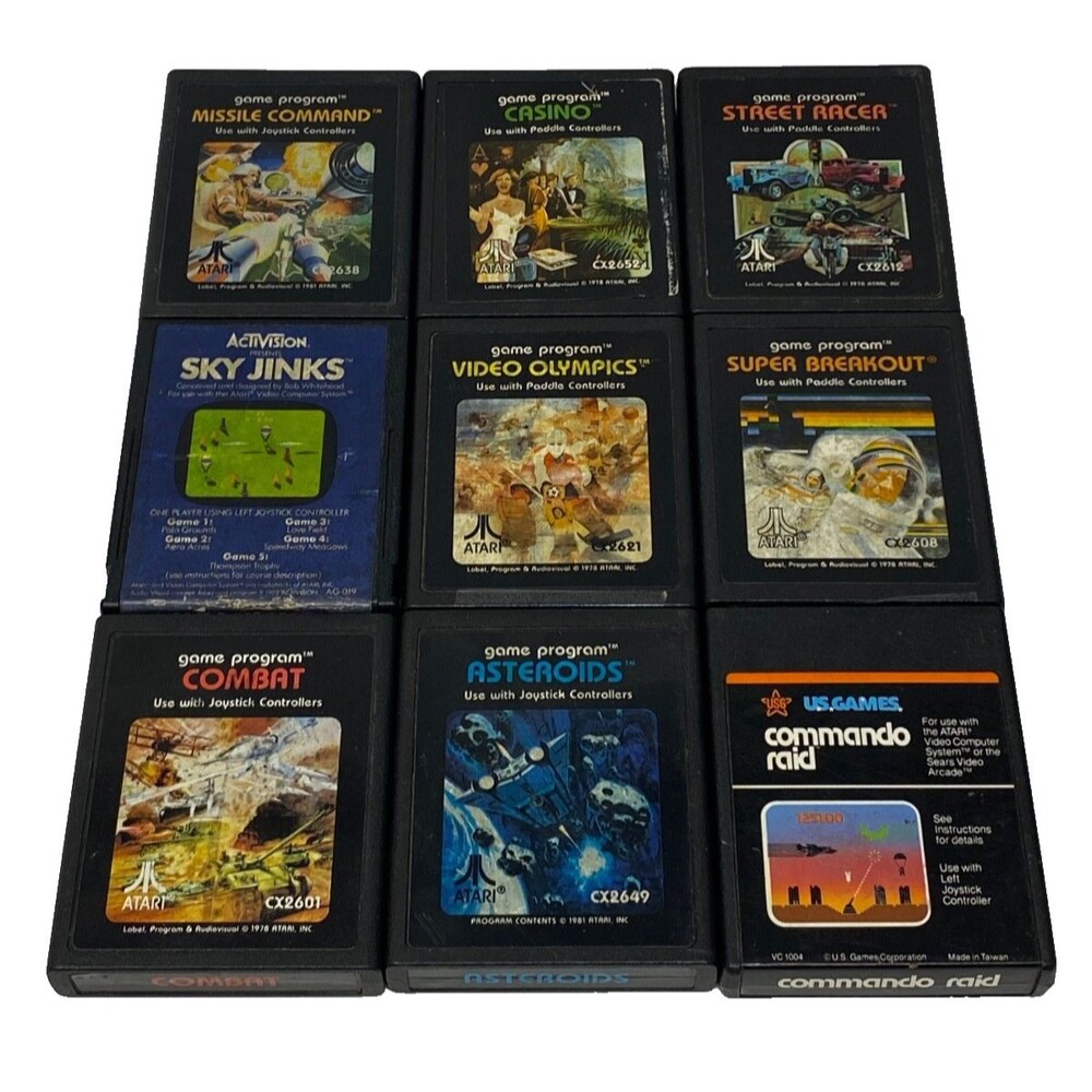 Lot of 9 Atari 2600 Game Cartridges #15